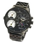 Black Oversized  Automatic Wrist Watch