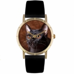Bombay Cat Print Watch in Gold Classic P 0120037 Bombay Cat Print Watch in Gold Classic P 0120037