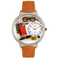 Book Lover Watch in Silver Unisex U 0460001