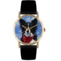 Border Collie Print Watch in Gold Classic P 0130028 Border Collie Print Watch in Gold Classic P 0130028