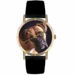 Boxer Print Watch in Gold Classic P 0130014 Boxer Print Watch in Gold Classic P 0130014