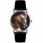 Boxer Print Watch in Silver Classic R 0130014 Boxer Print Watch in Silver Classic R 0130014