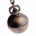 Bronze Globe Pendant Pocket Watch PW63 
