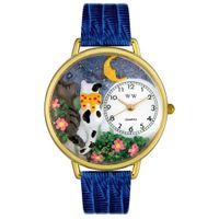 Cats Night Out Watch in Gold or Silver Unisex G 0120009
