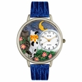 Cats Night Out Watch in Silver Unisex U 0120009 Cats Night Out Watch in Silver Unisex U 0120009