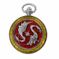 Celtic Pocket Watch Red Dragon PW74