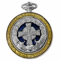 Celtic Pocket Watch Silver Cross PW75 