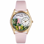 Charitable Fundraiser Time for the Cure Classic Gold Whimsical Watch C 1110002 Charitable Fundraiser Time for the Cure Classic Gold Whimsical Watch C 1110002