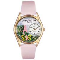 Charitable Fundraiser Time for the Cure Classic Gold Whimsical Watch C 1110002