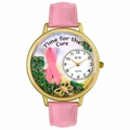 Charitable Fundraiser Time for the Cure Watch in Gold or Silver Unisex G 1110001 Charitable Fundraiser Time for the Cure Watch in Gold or Silver Unisex G 1110001