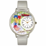 Cheer Mom Watch in Silver Unisex U 1010007 Cheer Mom Watch in Silver Unisex U 1010007