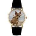 Chihuahua Print Watch in Gold Classic P 0130023 Chihuahua Print Watch in Gold Classic P 0130023