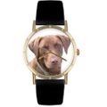 Chocolate Labrador Retriever Print Watch in Gold Classic P 0130011 Chocolate Labrador Retriever Print Watch in Gold Classic P 0130011