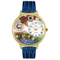 Chocolate Lover Watch in Gold or Silver Unisex G 0310007