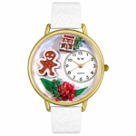 Christmas Gingerbread Watch in Gold or Silver Unisex G 1220004 Christmas Gingerbread Watch in Gold or Silver Unisex G 1220004