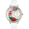 Christmas Gingerbread Watch in Silver Unisex U 1220004 Christmas Gingerbread Watch in Silver Unisex U 1220004