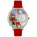 Christmas Nutcracker Watch in Silver Unisex U 1220010 Christmas Nutcracker Watch in Silver Unisex U 1220010