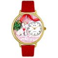 Christmas Puppy Watch in Gold or Silver Unisex G 1220017 Christmas Puppy Watch in Gold or Silver Unisex G 1220017