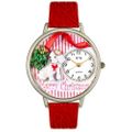 Christmas Puppy Watch in Silver Unisex U 1220017 Christmas Puppy Watch in Silver Unisex U 1220017