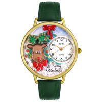 Christmas Reindeer Watch in Gold or Silver Unisex G 1220012