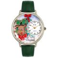 Christmas Reindeer Watch in Silver Unisex U 1220012 Christmas Reindeer Watch in Silver Unisex U 1220012