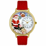 Christmas Santa Claus Watch in Gold or Silver Unisex G 1220009 Christmas Santa Claus Watch in Gold or Silver Unisex G 1220009