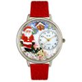 Christmas Santa Claus Watch in Silver Unisex U 1220009 Christmas Santa Claus Watch in Silver Unisex U 1220009