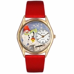 Christmas Snowman Watch Classic Gold Style C 1220004 Christmas Snowman Watch Classic Gold Style C 1220004