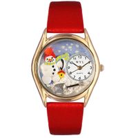 Christmas Snowman Watch Classic Gold Style C 1220004