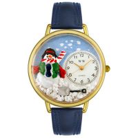 Christmas Snowman Watch in Gold or Silver Unisex G 1220008
