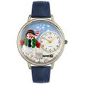 Christmas Snowman Watch in Silver Unisex U 1220008 Christmas Snowman Watch in Silver Unisex U 1220008