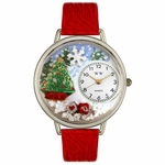 Christmas Tree Watch in Silver Unisex U 1220002 Christmas Tree Watch in Silver Unisex U 1220002