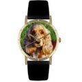 Cocker Spaniel Print Watch in Gold Classic P 0130027 Cocker Spaniel Print Watch in Gold Classic P 0130027