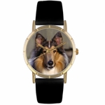 Collie Print Watch in Gold Classic P 0130004 Collie Print Watch in Gold Classic P 0130004