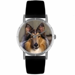 Collie Print Watch in Silver Classic R 0130004 Collie Print Watch in Silver Classic R 0130004