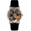 Collie Print Watch in Silver Classic R 0130004 Collie Print Watch in Silver Classic R 0130004