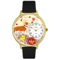 Corgi Watch in Gold or Silver Unisex G 0130029