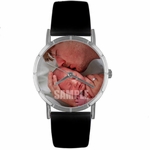 Custom Newborn Photo Watch Classic Silver Style R 0000004 Custom Newborn Photo Watch Classic Silver Style R 0000004