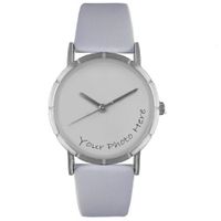 Custom Photo Watch Classic Silver Style R 0000001
