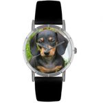 Dachshund Print Watch in Silver Classic R 0130034 Dachshund Print Watch in Silver Classic R 0130034