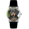 Dachshund Print Watch in Silver Classic R 0130034 Dachshund Print Watch in Silver Classic R 0130034