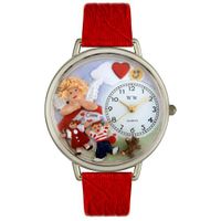 Day Care Teacher Watch in Silver Unisex U 0630015