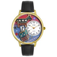 Democrat Watch in Gold or Silver Unisex G 1110004