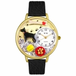 Doberman Pinscher Watch in Gold or Silver Unisex G 0130035 Doberman Pinscher Watch in Gold or Silver Unisex G 0130035