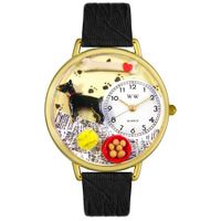 Doberman Pinscher Watch in Gold or Silver Unisex G 0130035
