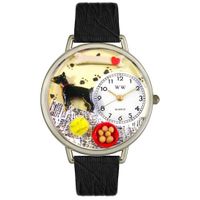 Doberman Pinscher Watch in Silver Unisex U 0130035