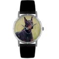 Doberman Print Watch in Silver Classic R 0130035 Doberman Print Watch in Silver Classic R 0130035