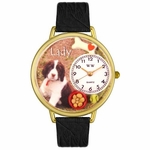 Dog Lover with Miniatures Watch in Gold or Silver Unisex G 0130080 Dog Lover with Miniatures Watch in Gold or Silver Unisex G 0130080