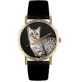 Egyptian Mau Cat Print Watch in Gold Classic P 0120041 Egyptian Mau Cat Print Watch in Gold Classic P 0120041