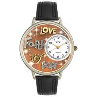 Faith Hope Love Joy Watch in Gold or Silver Unisex U 0710015